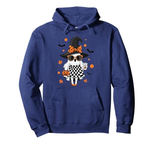 Niedlicher Katzengeist mit Kürbissen, Halloween, Damen, Herren, Kinder Pullover Hoodie Niedlicher Katzengeist mit Kürbissen, Halloween, Damen, Herren, Kinder Pullover Hoodie von Cat Ghost Halloween Tshirt Kids Boys Girls