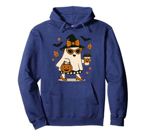 Niedlicher Katzengeist mit Kürbissen, Halloween, Damen, Herren, Kinder Pullover Hoodie Niedlicher Katzengeist mit Kürbissen, Halloween, Damen, Herren, Kinder Pullover Hoodie von Cat Ghost Halloween Tshirt Kids Boys Girls