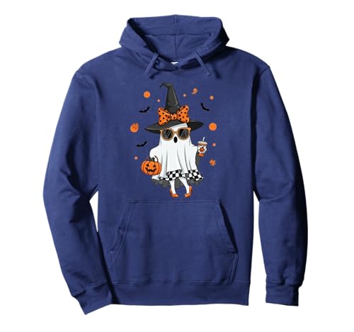 Niedlicher Katzengeist mit Kürbissen, Halloween, Damen, Herren, Kinder Pullover Hoodie Niedlicher Katzengeist mit Kürbissen, Halloween, Damen, Herren, Kinder Pullover Hoodie von Cat Ghost Halloween Tshirt Kids Boys Girls