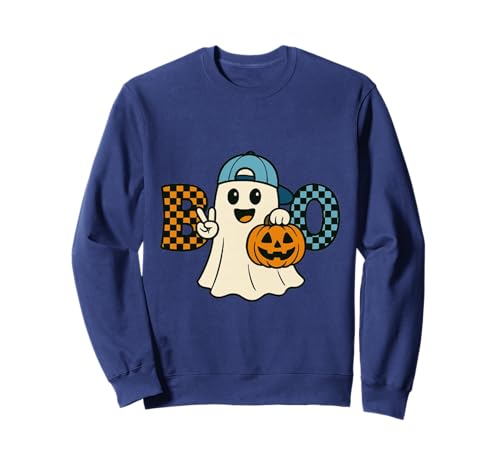 Niedlicher Katzengeist mit Kürbissen, Halloween, Damen, Herren, Kinder Sweatshirt Niedlicher Katzengeist mit Kürbissen, Halloween, Damen, Herren, Kinder Sweatshirt von Cat Ghost Halloween Tshirt Kids Boys Girls