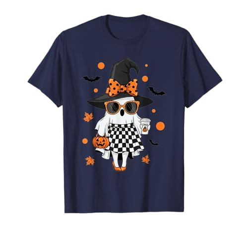 Niedlicher Katzengeist mit Kürbissen, Halloween, Damen, Herren, Kinder T-Shirt Niedlicher Katzengeist mit Kürbissen, Halloween, Damen, Herren, Kinder T-Shirt von Cat Ghost Halloween Tshirt Kids Boys Girls