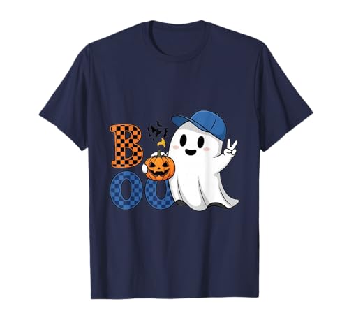 Niedlicher Katzengeist mit Kürbissen, Halloween, Damen, Herren, Kinder T-Shirt Niedlicher Katzengeist mit Kürbissen, Halloween, Damen, Herren, Kinder T-Shirt von Cat Ghost Halloween Tshirt Kids Boys Girls