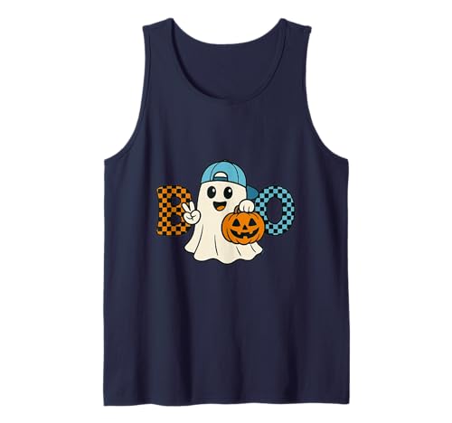 Niedlicher Katzengeist mit Kürbissen, Halloween, Damen, Herren, Kinder Tank Top Niedlicher Katzengeist mit Kürbissen, Halloween, Damen, Herren, Kinder Tank Top von Cat Ghost Halloween Tshirt Kids Boys Girls