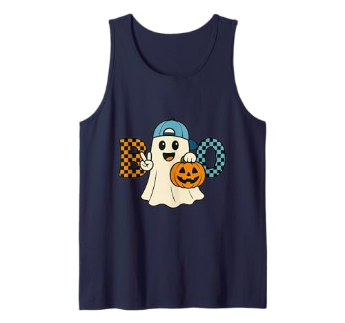 Niedlicher Katzengeist mit Kürbissen, Halloween, Damen, Herren, Kinder Tank Top Niedlicher Katzengeist mit Kürbissen, Halloween, Damen, Herren, Kinder Tank Top von Cat Ghost Halloween Tshirt Kids Boys Girls
