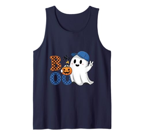 Niedlicher Katzengeist mit Kürbissen, Halloween, Damen, Herren, Kinder Tank Top Niedlicher Katzengeist mit Kürbissen, Halloween, Damen, Herren, Kinder Tank Top von Cat Ghost Halloween Tshirt Kids Boys Girls