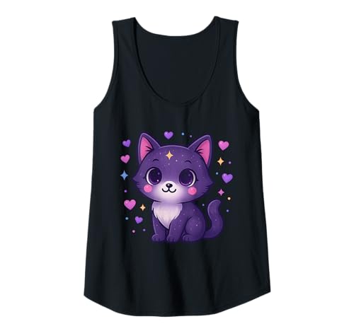 Damen Entzückende Katze Tank Top Damen Entzückende Katze Tank Top von Cat Gifts For Cat Lovers