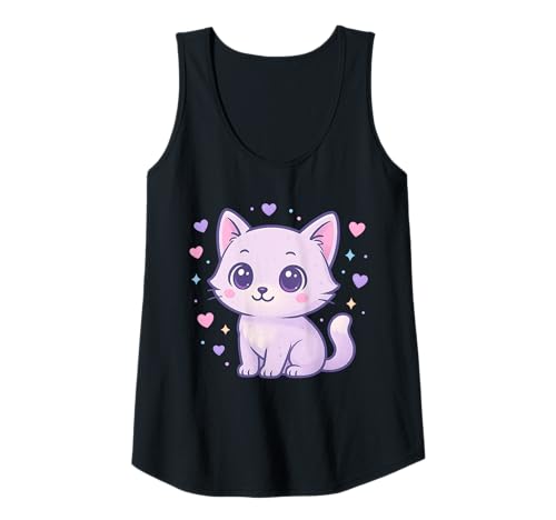 Damen Entzückende Katze Tank Top Damen Entzückende Katze Tank Top von Cat Gifts For Cat Lovers