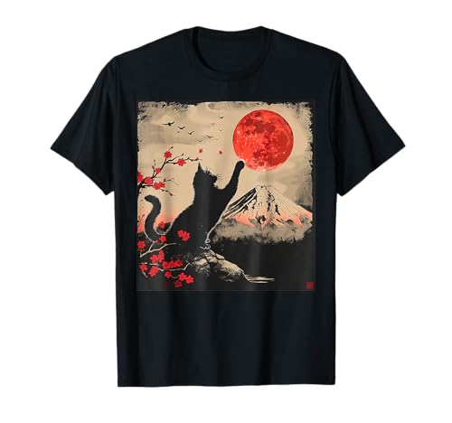 Catzilla Cat Japanische Kunst Lustige Katze für Männer Frauen Kinder T-Shirt Catzilla Cat Japanische Kunst Lustige Katze für Männer Frauen Kinder T-Shirt von Cat HHL