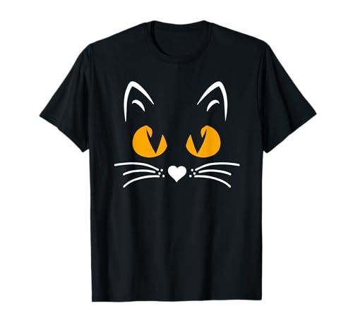 Gruseliges Halloween-Hemd mit schwarzer Katze, für Jungen und Mädchen T-Shirt von Cat Halloween Costume Shirts Party Decorations