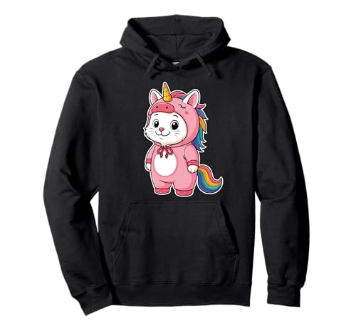 Kawaii-Katze im Einhorn-Kostüm für Mädchen, Kinder, Einhorn-Liebhaber Pullover Hoodie Kawaii-Katze im Einhorn-Kostüm für Mädchen, Kinder, Einhorn-Liebhaber Pullover Hoodie von Cat In Unicorn Costume Kawaii Design
