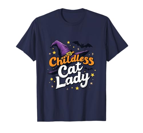 Gruselige kinderlose Katzendame Halloween – lustige Hexenkatze, Mama T-Shirt Gruselige kinderlose Katzendame Halloween – lustige Hexenkatze, Mama T-Shirt von Cat Lady Halloween Costume For Kamala Harris