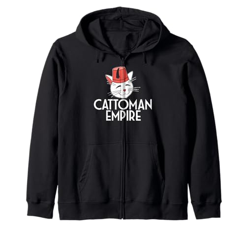 Cattoman Empire Funny Cat Zitat Geeignet für Männer Frauen Kapuzenjacke von Cat Lover Feline Funny Products