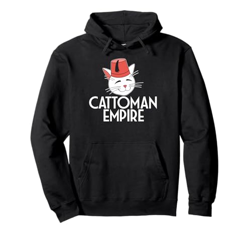 Cattoman Empire Funny Cat Zitat Geeignet für Männer Frauen Pullover Hoodie von Cat Lover Feline Funny Products