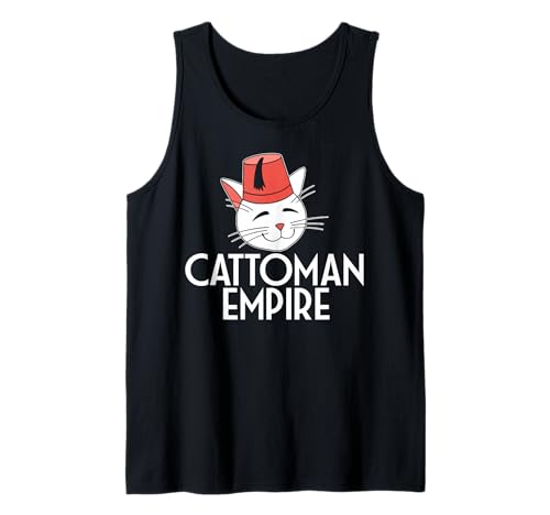 Cattoman Empire Funny Cat Zitat Geeignet für Männer Frauen Tank Top von Cat Lover Feline Funny Products