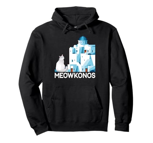 Mewokonos Lustiges griechisches Katzen-Zitat geeignet für Männer und Frauen. Pullover Hoodie Mewokonos Lustiges griechisches Katzen-Zitat geeignet für Männer und Frauen. Pullover Hoodie von Cat Lover Feline Funny Products