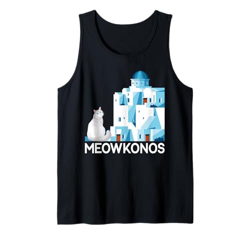 Mewokonos Lustiges griechisches Katzen-Zitat geeignet für Männer und Frauen. Tank Top Mewokonos Lustiges griechisches Katzen-Zitat geeignet für Männer und Frauen. Tank Top von Cat Lover Feline Funny Products