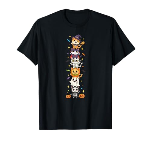 Lustige Katze Hexe Vampir Geist Halloween Kinder Herren Damen T-Shirt Lustige Katze Hexe Vampir Geist Halloween Kinder Herren Damen T-Shirt von Cat Lovers Halloween Skeleton Mummy Outfits