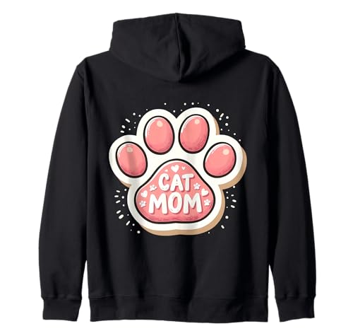 Katze Mom Niedlich Muttertag Mama Mama Neue Pfoten Herzen Kapuzenjacke Katze Mom Niedlich Muttertag Mama Mama Neue Pfoten Herzen Kapuzenjacke von Cat Mom Cute Mother's Day Mum Mama Momma Products