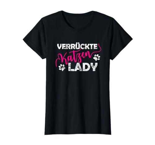 Verrückte Katzen Lady Katzenlady Katzen Mama T-Shirt von Cat Mom Verrückte Katzenlady Mama der Katze