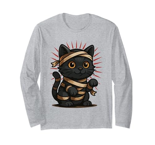 Retro süße Schwarze Katze Mama Katze Halloween Kostüm Katzenliebhaber Langarmshirt Retro süße Schwarze Katze Mama Katze Halloween Kostüm Katzenliebhaber Langarmshirt von Cat Mummy Cat Lovers Tee Shirts For Womens