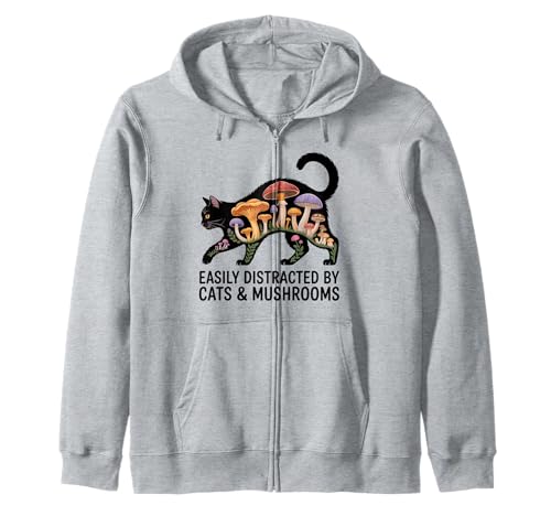 Süße Schwarze Katze Kunst Männer Pilz Stuff Ramen Katze Pilz Katze Kapuzenjacke von Cat Mushroom Costume Women Black Cat Painting