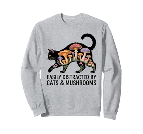 Süße Schwarze Katze Kunst Männer Pilz Stuff Ramen Katze Pilz Katze Sweatshirt Süße Schwarze Katze Kunst Männer Pilz Stuff Ramen Katze Pilz Katze Sweatshirt von Cat Mushroom Costume Women Black Cat Painting
