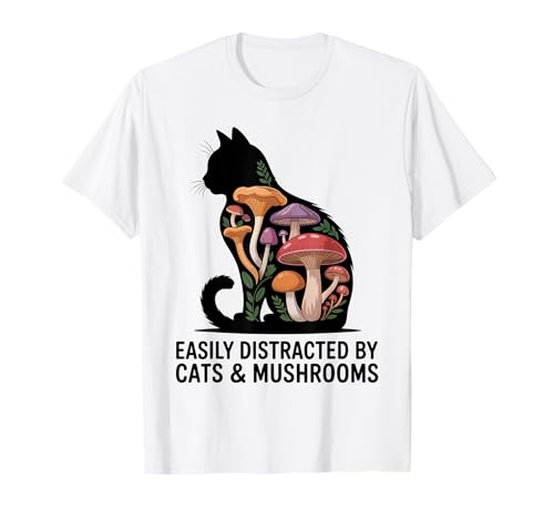 Süße Schwarze Katze Kunst Männer Pilz Stuff Ramen Katze Pilz Katze T-Shirt von Cat Mushroom Costume Women Black Cat Painting