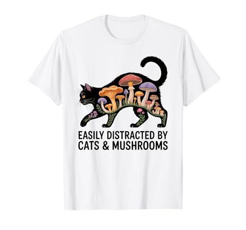 Süße Schwarze Katze Kunst Männer Pilz Stuff Ramen Katze Pilz Katze T-Shirt von Cat Mushroom Costume Women Black Cat Painting