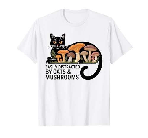 Süße Schwarze Katze Kunst Männer Pilz Stuff Ramen Katze Pilz Katze T-Shirt von Cat Mushroom Costume Women Black Cat Painting