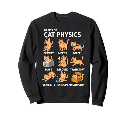 Basics of Cat Physics Lustige Katze Geschenke für Papa Mama Kinder Sweatshirt Basics of Cat Physics Lustige Katze Geschenke für Papa Mama Kinder Sweatshirt von Cat Physics Funny Cat Gifts For Dad Mom Kids Tee