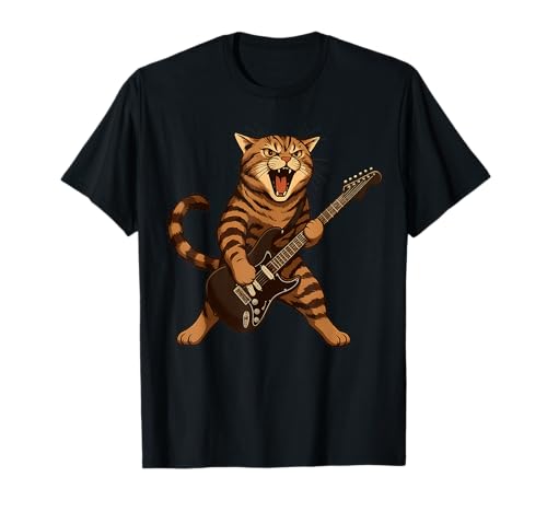 Katze spielt Gitarre Rock Star Rock and Roll Männer Frauen Kinder T-Shirt Katze spielt Gitarre Rock Star Rock and Roll Männer Frauen Kinder T-Shirt von Cat Playing Guitar Rock And Roll Lover Shirt