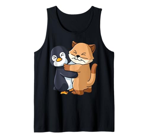 Niedlicher Pinguin und Katze, Tierliebhaber, umarmt Frauen und Mädchen Tank Top Niedlicher Pinguin und Katze, Tierliebhaber, umarmt Frauen und Mädchen Tank Top von Cat and Penguin Hug Japanese Kawaii Animals