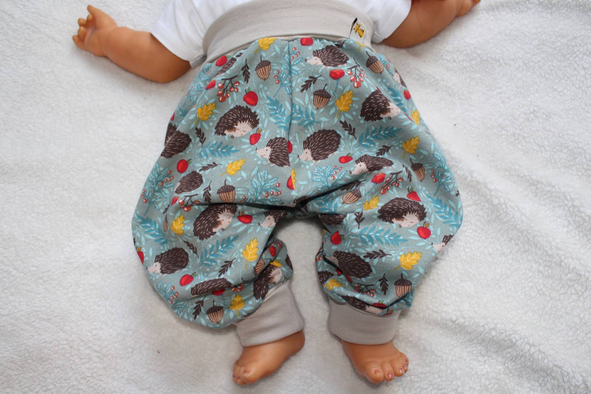 Warme Pumphose/Mitwachshose Aus Alpenfleece Igelchen Genderneutral von Cat55DE