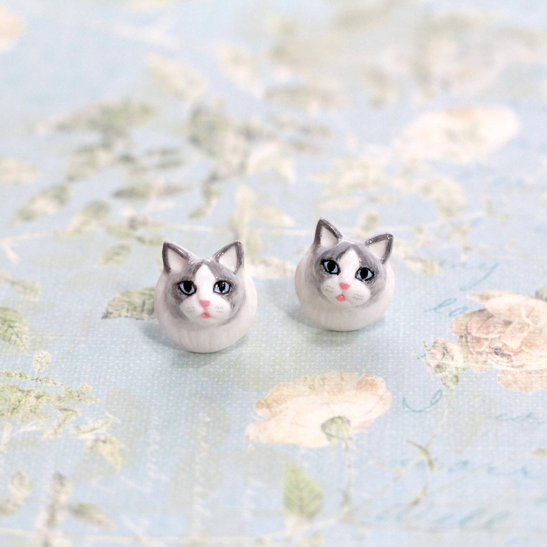Ragdoll Katzen Ohrringe, Ohrstecker, Polymer Clay Katze, Skulptur, Geschenke Für Katzenliebhaber Ragdoll Katzen Ohrringe, Ohrstecker, Polymer Clay Katze, Skulptur, Geschenke Für Katzenliebhaber von CatBrothers