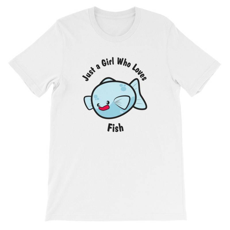 Nur Ein Mädchen Liebt Fisch Shirt Liebhaber Fisch-Shirt von CatCatCatLife