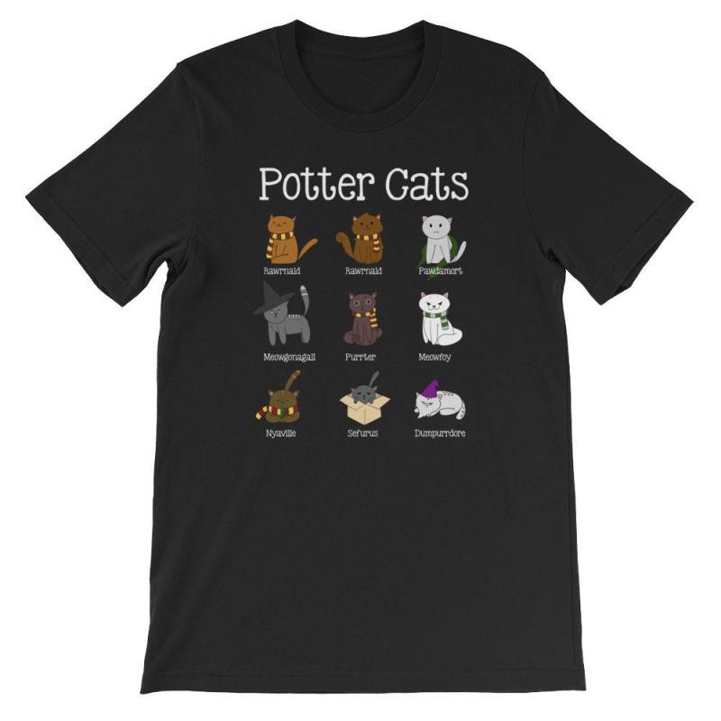 Potter-Katzen-Shirt-Katzenliebhaber-Shirt-Katze-Meme-Shirt-Katzen-Shirt von CatCatCatLife