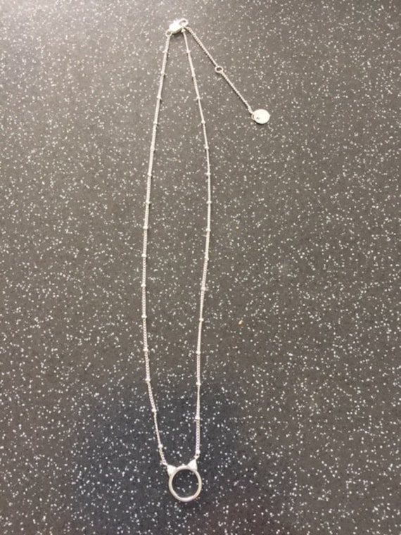 Katzen Ohr Halskette Silber Geknotet Kette Effekt Und Jewelled Ohren Katzen Ohr Halskette Silber Geknotet Kette Effekt Und Jewelled Ohren von CatCollectionLuxury