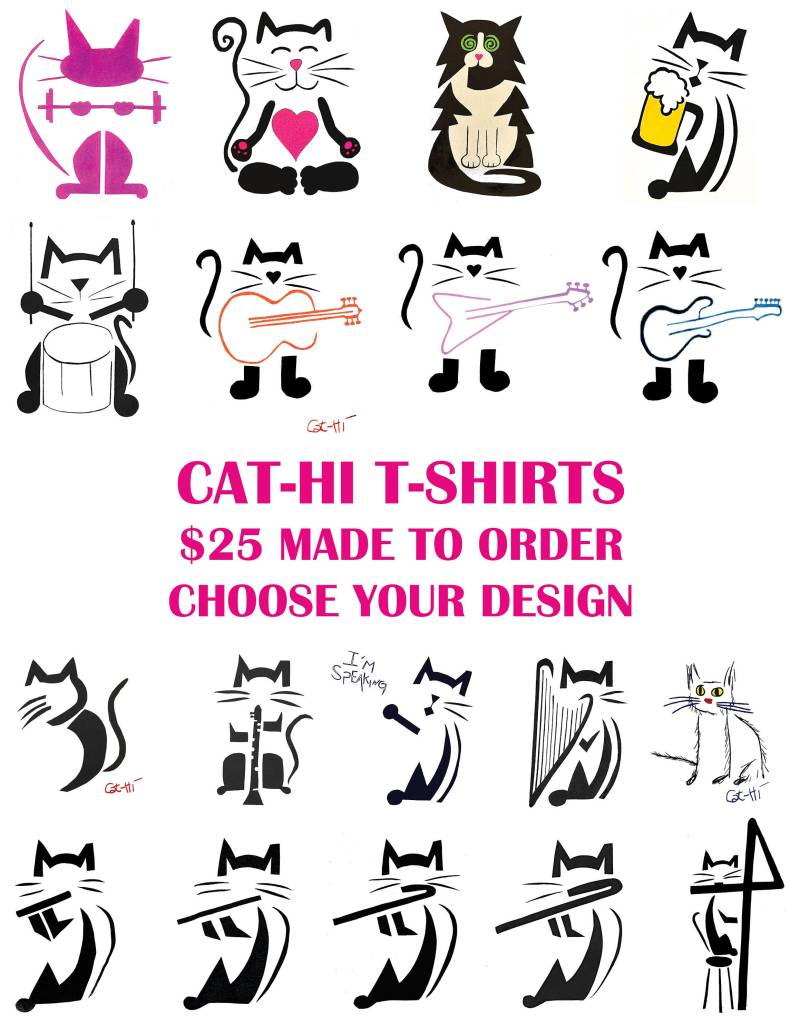 Katzen T-Shirt Katzen T-Shirt von CatHiPaintings