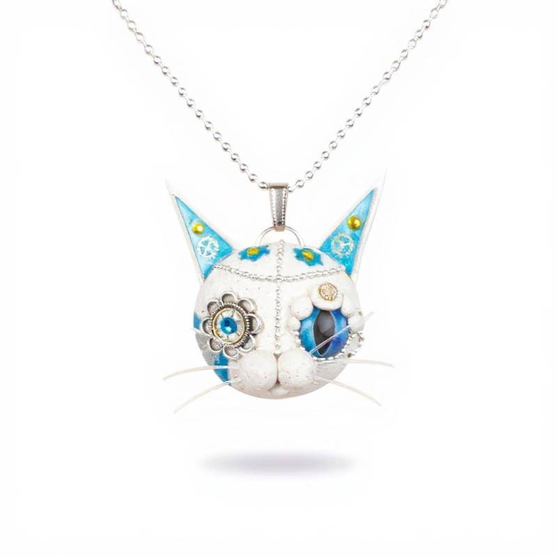 steampunk Katzen Anhänger Handgefertigter Fantasy Anhänger Für Katzenliebhaber steampunk Katzen Anhänger Handgefertigter Fantasy Anhänger Für Katzenliebhaber von CatLoversWorld