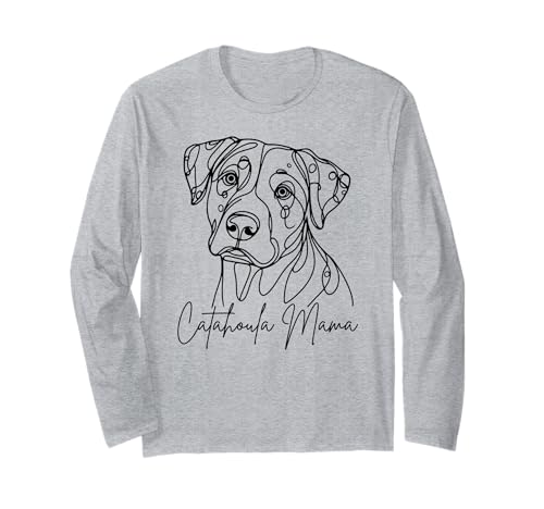 Catahoula Mama Catahoula Leopard Mom Line Art Hund künstlerisch Langarmshirt Catahoula Mama Catahoula Leopard Mom Line Art Hund künstlerisch Langarmshirt von Catahoula Leopard Lover Beautiful Dog Gift Design