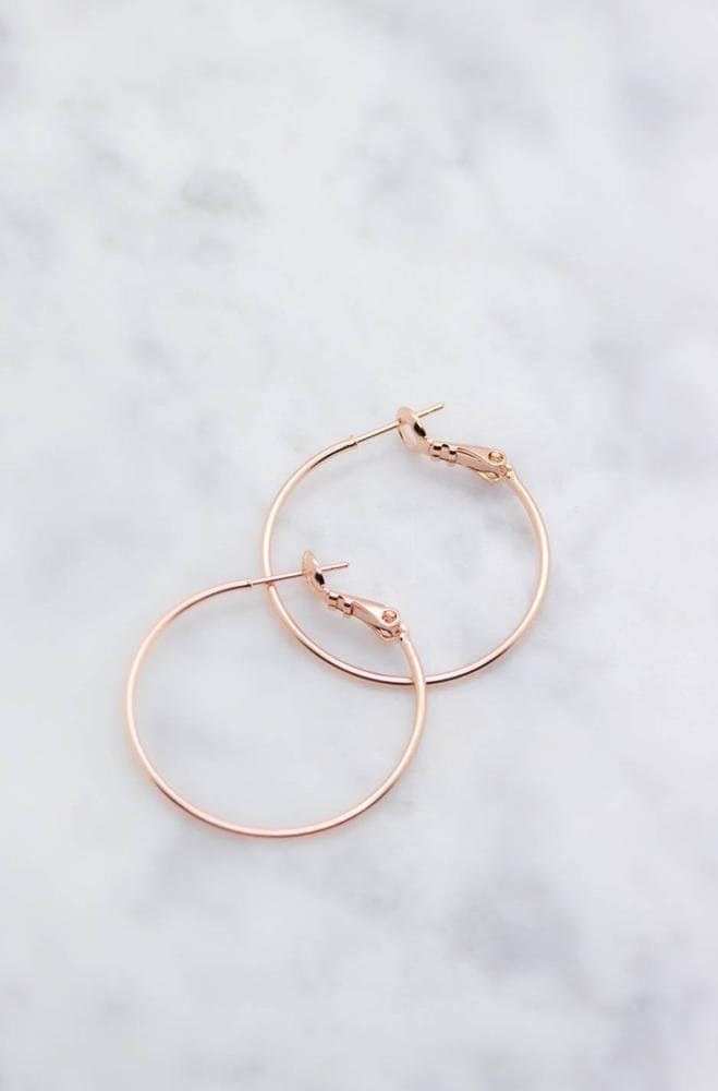 Creolen Rosegold Matt, Ohrringe Rosegolden Matt von CataleaJewelry
