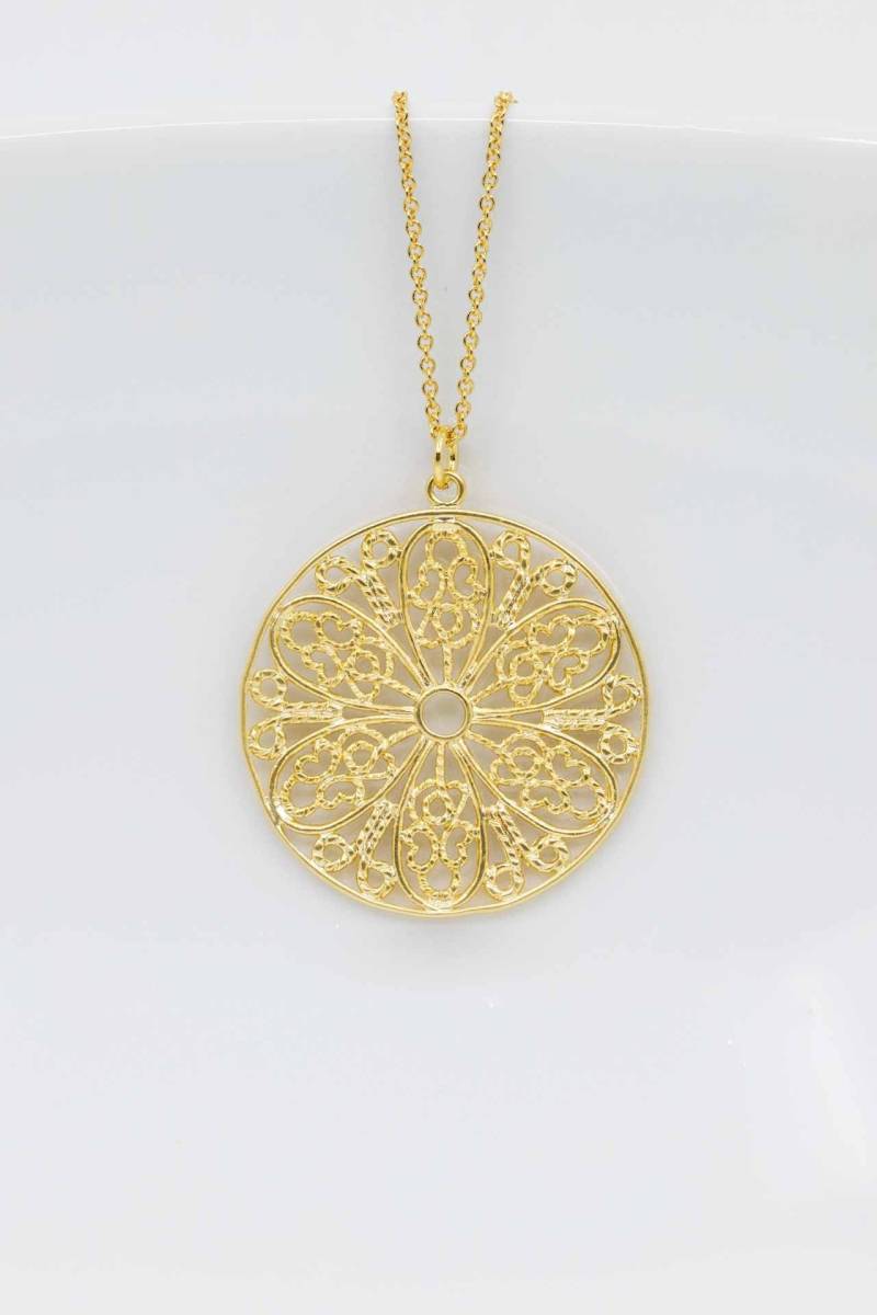 Kette Vergoldet Boho Ornamente von CataleaJewelry