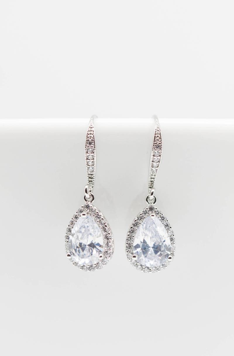 Ohrringe Silber Hochzeit Hochzeitsschmuck Brautschmuck von CataleaJewelry