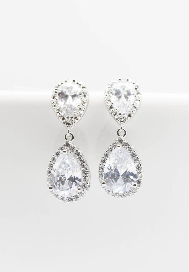 Ohrringe Silber Hochzeitsschmuck Brautschmuck von CataleaJewelry