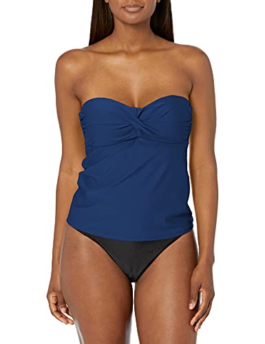 Catalina Damen Bandeau Badeanzug Tankini-Oberteil, Marineblau, Medium von Catalina