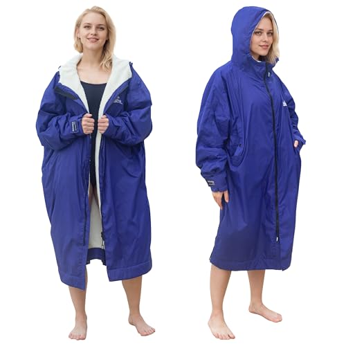 Catalonia Classy Waterproof and Windproof Schwimmen Parka für Herren, Damen, Erwachsene, Warme Changing Robe für Camping, Surfen und Schwimmen, Blau Catalonia Classy Waterproof and Windproof Schwimmen Parka für Herren, Damen, Erwachsene, Warme Changing Robe für Camping, Surfen und Schwimmen, Blau von Catalonia Classy