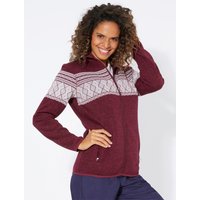 Witt Weiden Damen Strickfleece-Jacke bordeaux-meliert von Catamaran Sports