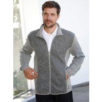 Witt Weiden Herren Strickfleece-Jacke grau-meliert von Catamaran Sports