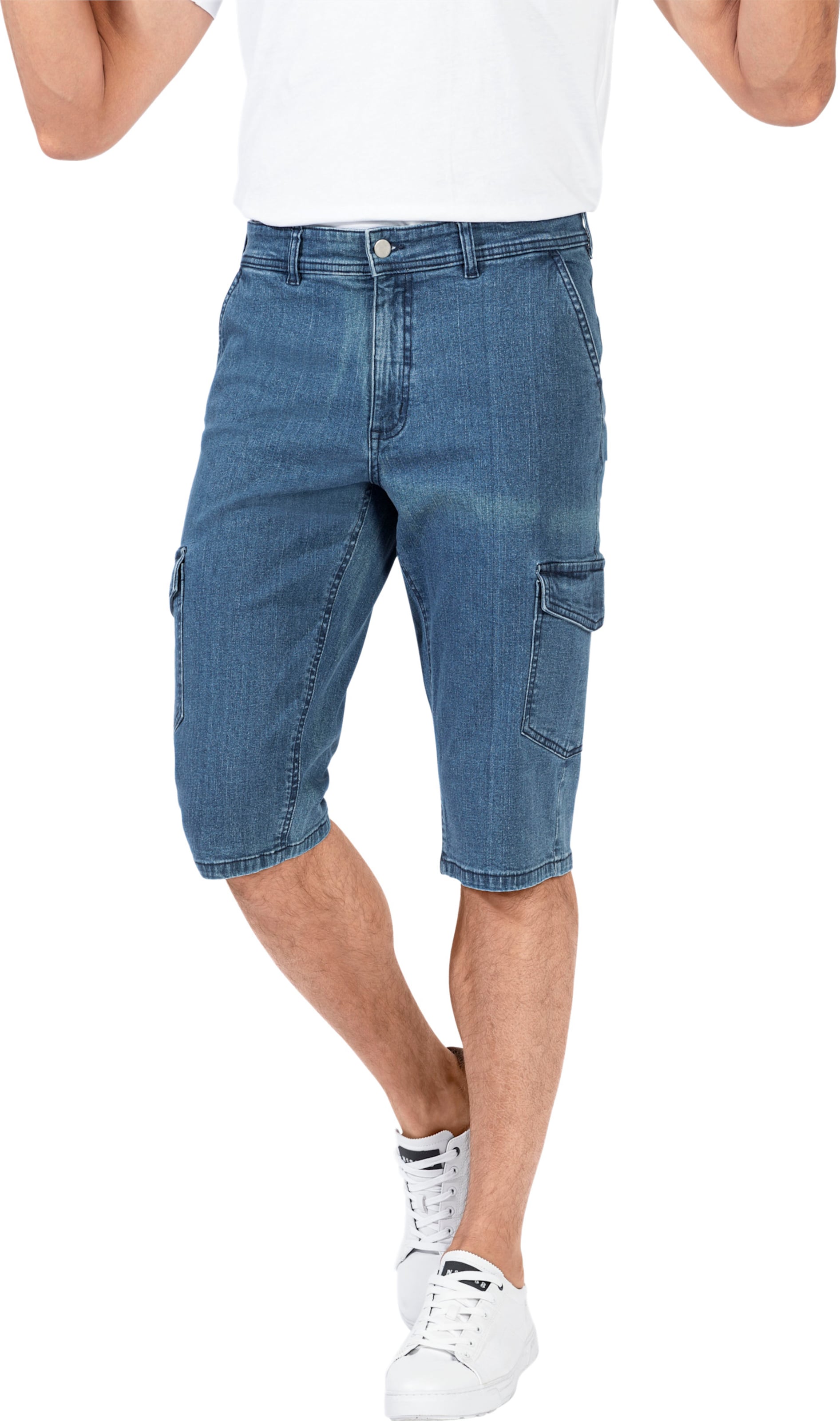 Sieh an! Herren Jeans-Bermudas light blue-denim von Catamaran