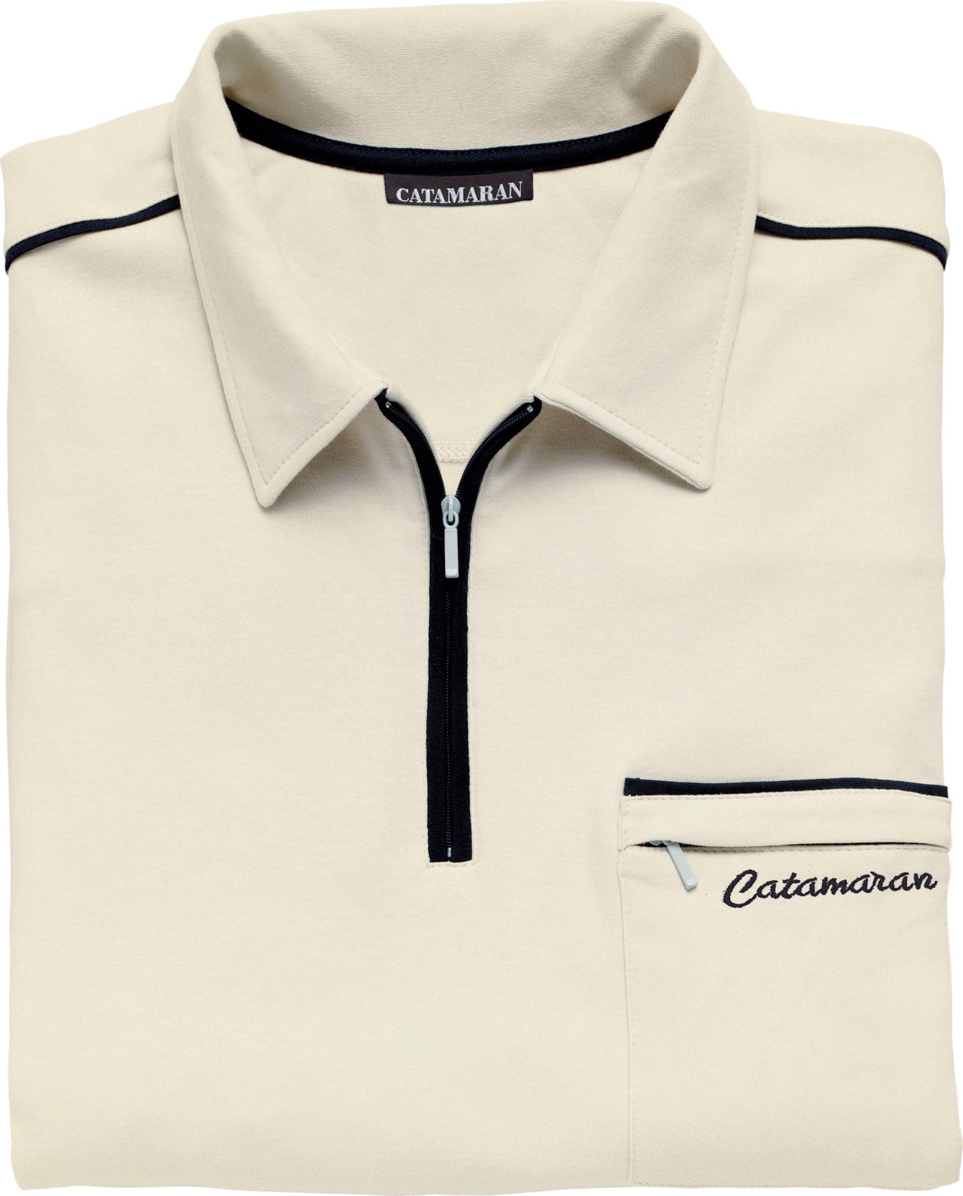 Sieh an! Herren Kurzarm-Poloshirt beige von Catamaran